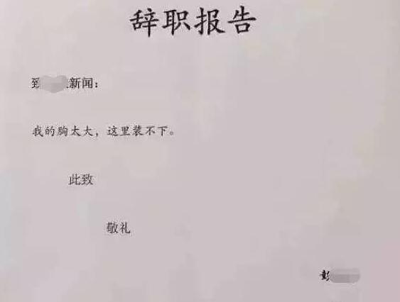 辞职信